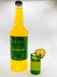 Salteez Pickle Chaser Bottles - 100% Dill Pickle Juice - 6 Pack Case - FREE SHIPPING!