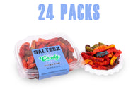 Salteez Candy - Spicy Gummy Worms - 24 Pack Case - FREE SHIPPING!